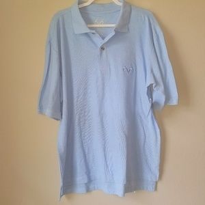 Realtree Blue Polo Sz LT 100% Cotton